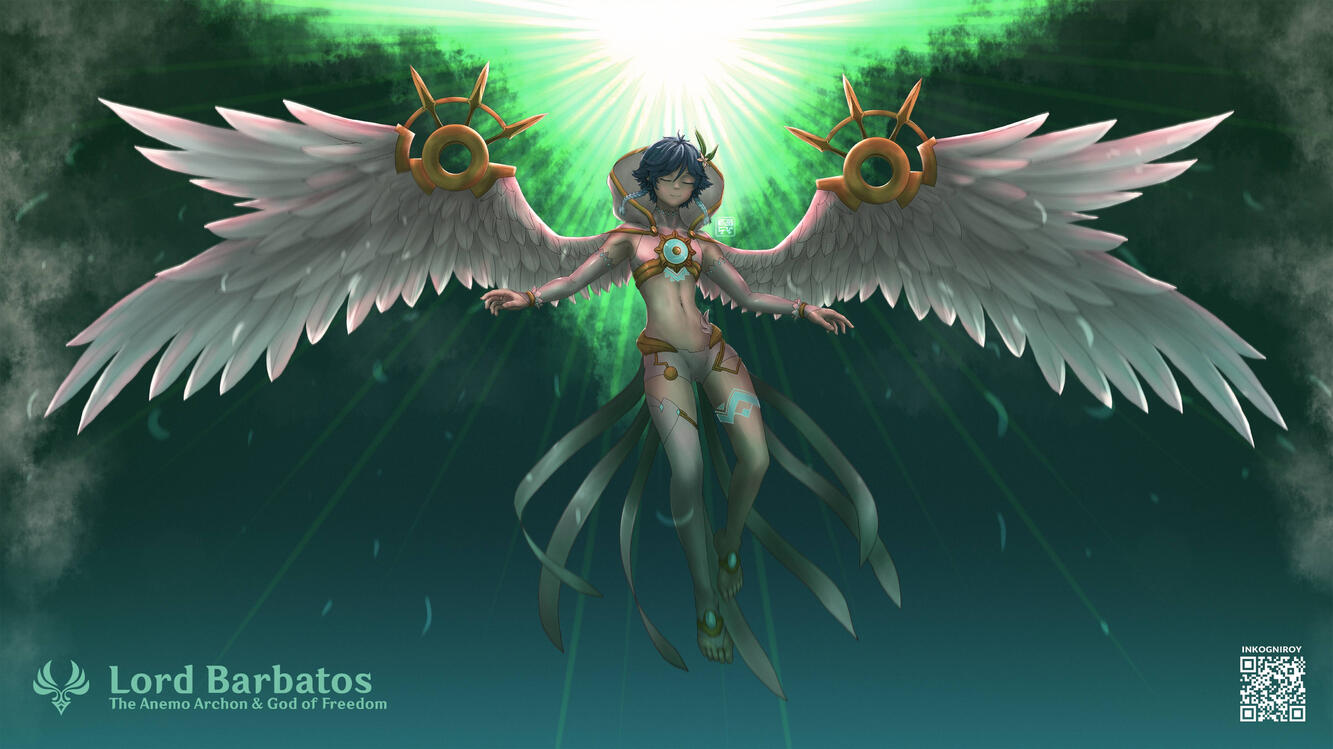 Barbatos Full Charcter Illustration