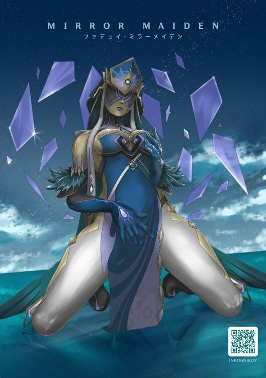 Mirror Maiden Full Charcter Illustration